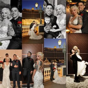 Multi Shot image of bride and groom