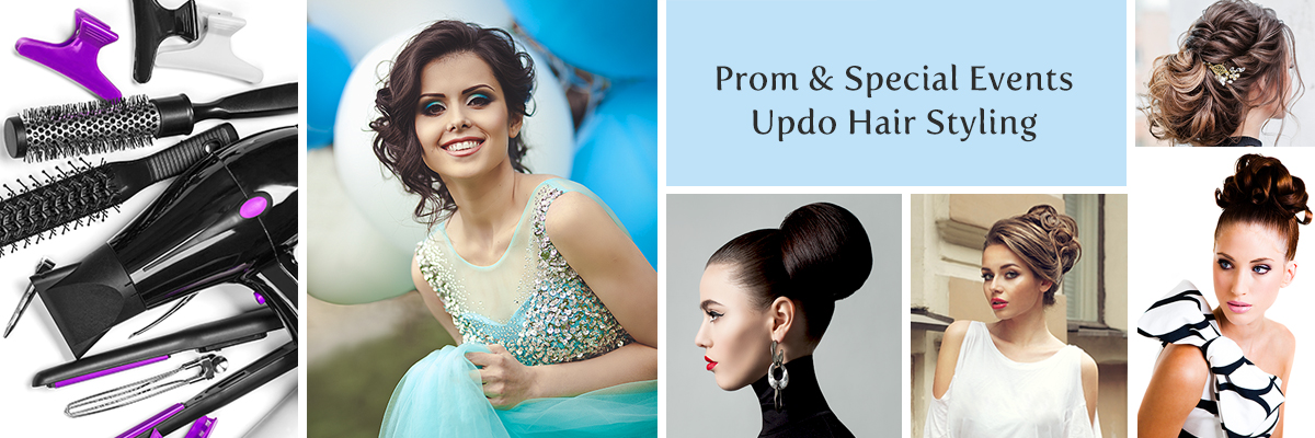 Prom and Special Event Updo Hair Styling Near the Vegas Strip
